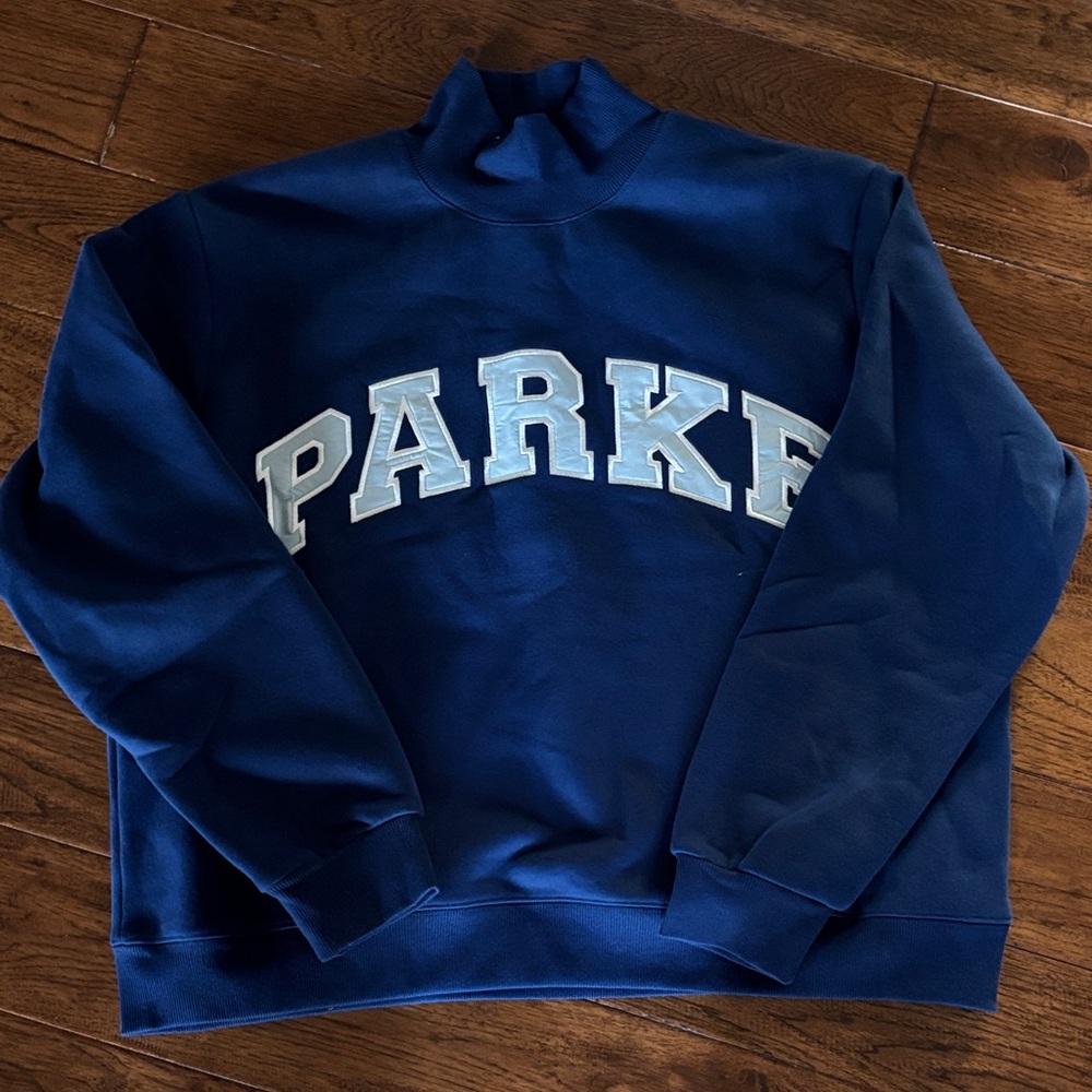 Parker Women's Blue Turtleneck Sweater